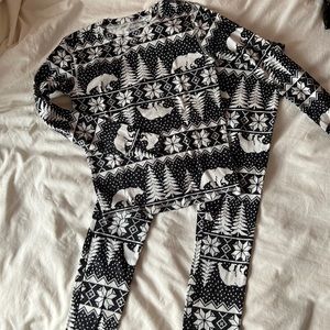 Fair Isle fairisle pajama set kids 12